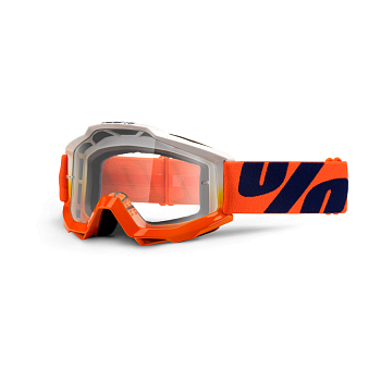 100% Accuri Sleet Clear Lens мотоочки, оранжево-черный