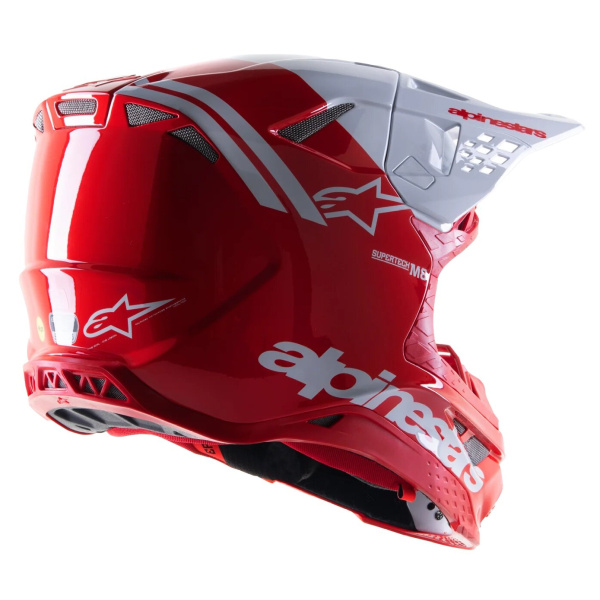 Alpinestars Supertech M8 Radium 2 Bright Red/White шлем кроссовый