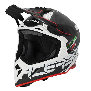 Acerbis Steel Carbon 22-06 Black/Red шлем внедорожный
