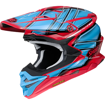 Shoei VFX-WR Glaive TC-1 шлем кроссовый, сине-красный