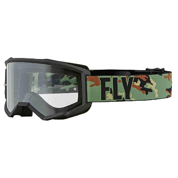 Fly Racing Focus 2022 мотоочки, зелено-черный камуфляж Fly Racing Focus 2022 мотоочки, зелено-черный камуфляж