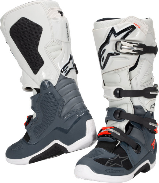 Alpinestars Tech 7 мотоботы кроссовые, бело-красно-черный Alpinestars Tech 7 мотоботы кроссовые, бело-красно-черный