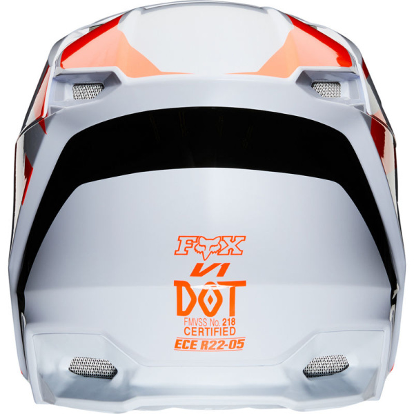 Fox Racing V1 Prix 2020 Flow Orange шлем кроссовый