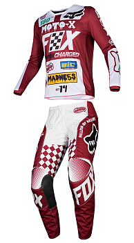 Fox Racing 180 Czar 2019 комплект, красно-белый Fox Racing 180 Czar 2019 комплект, красно-белый