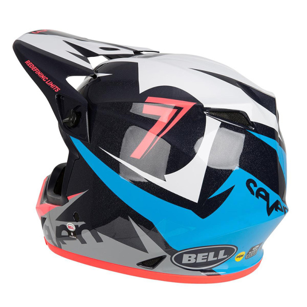 Bell MX-9 Mips Seven Ignite шлем кроссовый, сине-красно-черный