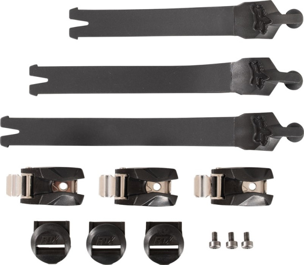 Fox Comp 2020 Strap Kit/Buckle/Pass стрепы к мотоботам с застежками, черный (3 шт.)