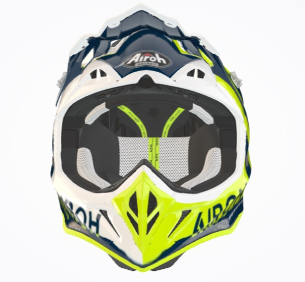 Airoh Aviator Ace Amaze Blue Gloss шлем внедорожный