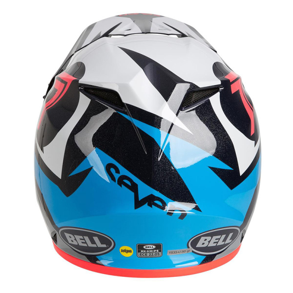 Bell MX-9 Mips Seven Ignite шлем кроссовый, сине-красно-черный