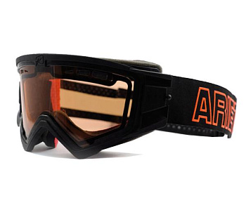 Ariete Mudmax Black / Double Orange Ventilated Lens No Pins мотоочки, двойная линза Ariete Mudmax Black / Double Orange Ventilated Lens No Pins мотоочки, двойная линза