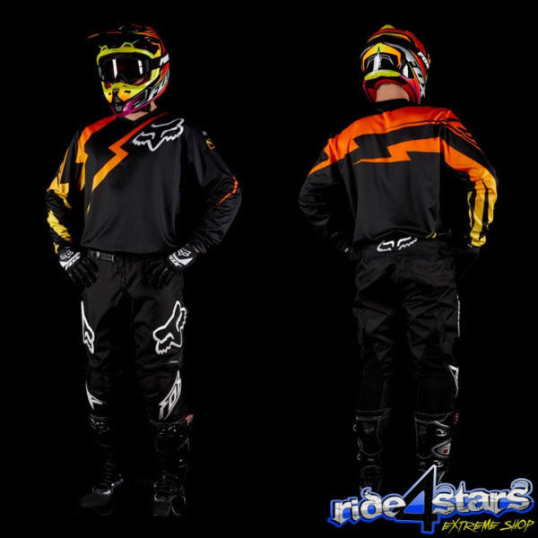 Fox Racing 180 Proverb мотоштаны, черный с белым значком