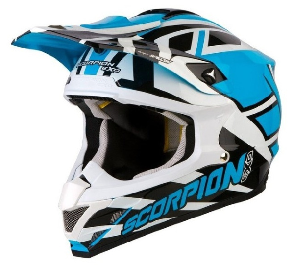 Scorpion VX-15 Air Unadilla шлем кроссовый, сине-черно-белый