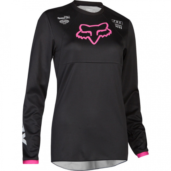 Fox Racing 180 Mata Womens 2019 джерси женская, черно-розовый