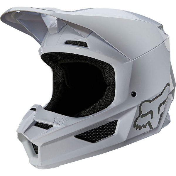 Fox Racing V1 Plaic 2022 White шлем кроссовый Fox Racing V1 Plaic 2022 White шлем кроссовый