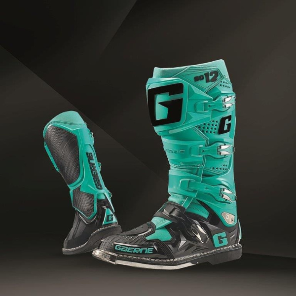 Gaerne SG12 мотоботы кроссовые, черно-бирюзовый