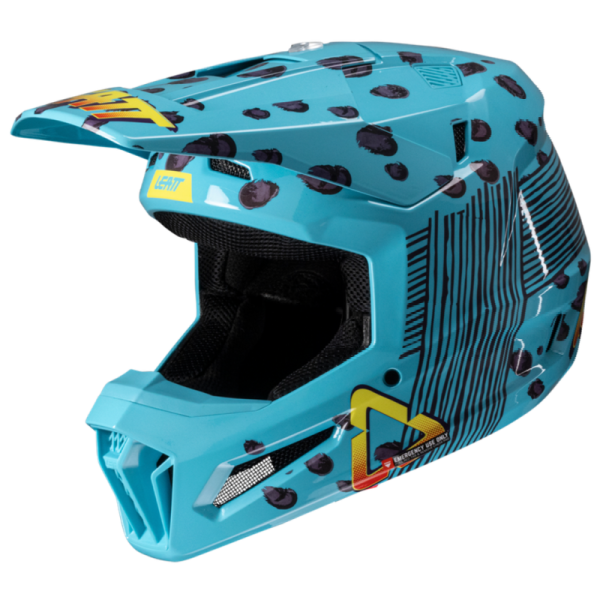 Leatt Kit Moto 3.5 Jr V25 Cheetah шлем подростковый + Vizion 2.5s мотоочки Leatt Kit Moto 3.5 Jr V25 Cheetah шлем подростковый + Vizion 2.5s мотоочки