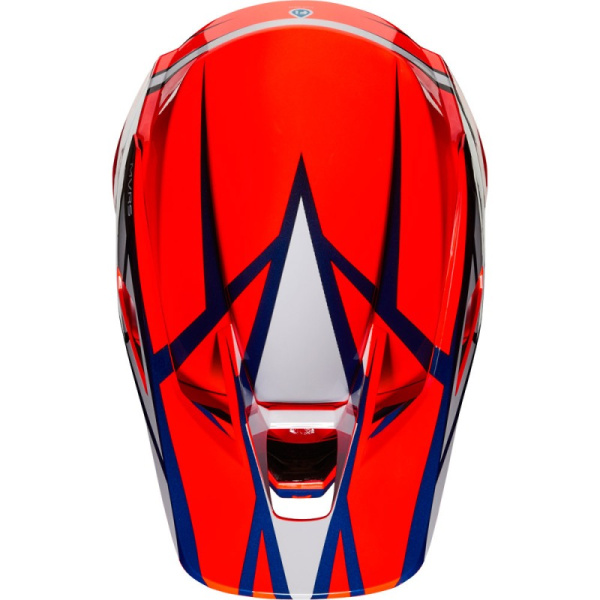 Fox Racing V3 Idol Orange/Blue шлем кроссовый