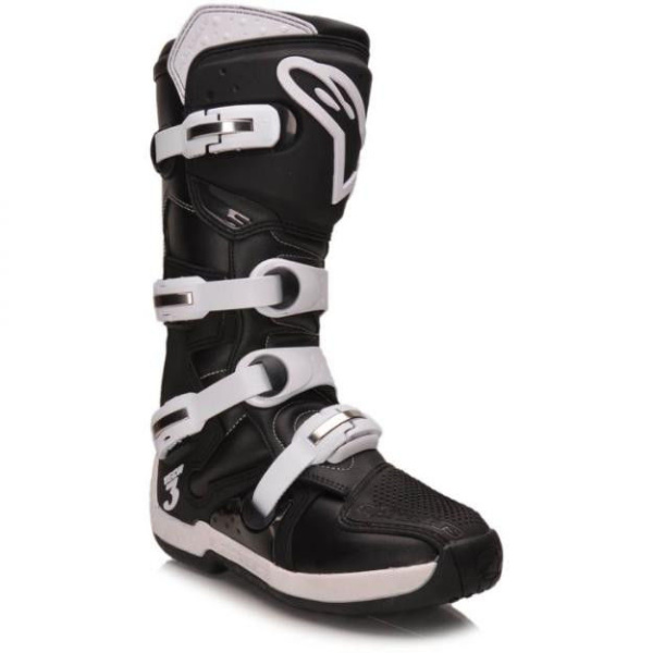 Alpinestars Tech 3 мотоботы кроссовые, черно-белый Alpinestars Tech 3 мотоботы кроссовые, черно-белый
