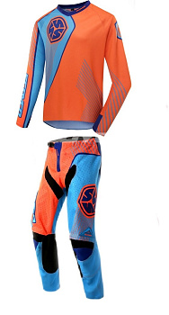 Scoyco Р048/T205 комплект кросс, сине-оранжевый