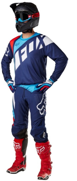 Fox Racing Flexair Seca джерси, темно-синий