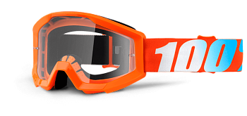 100% Strata JR Orange Clear Lens мотоочки детские, оранжевый