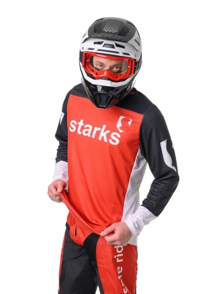 Starks Phoenix джерси, красно-черно-белый Starks Phoenix джерси, красно-черно-белый