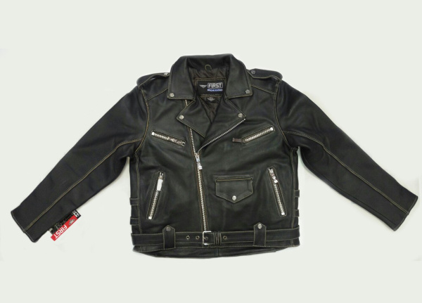 First M780CRO Косуха мужская, состаренная мягкая кожа 1.5мм, черный First M780CRO Косуха мужская, состаренная мягкая кожа 1.5мм, черный