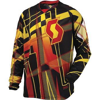 Scott 350 Hyper Kids джерси детская, желто-красно-черный