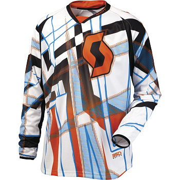 Scott 350 Hyper Kids джерси детская, бело-оранжевый