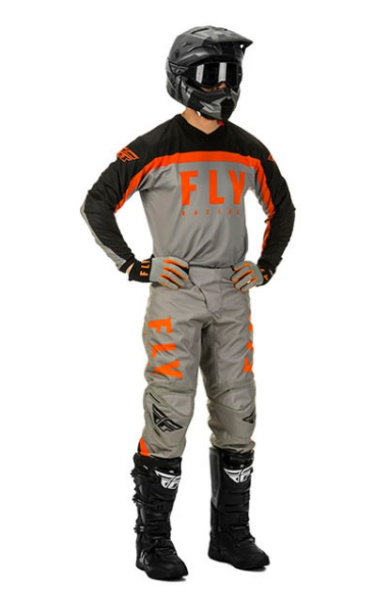 Fly Racing F-16 2020 джерси, серо-оранжево-черный Fly Racing F-16 2020 джерси, серо-оранжево-черный