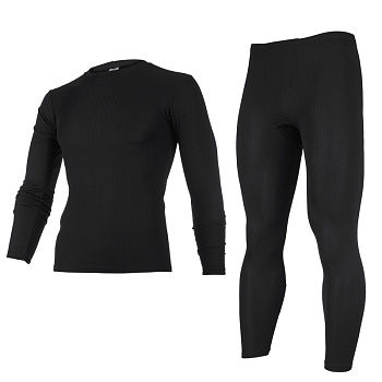 Silver Pinquin 062 термобелье комплект (джемпер+штаны), черный