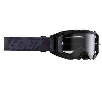 Leatt Velocity 5.5 Stealth / Light Grey 58% мотоочки, двойная линза