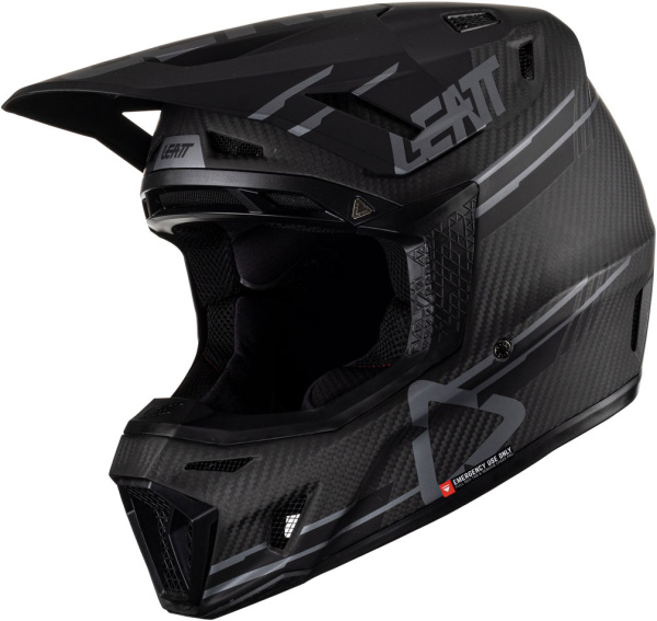 Leatt Kit Moto 9.5 Carbon V24 Black шлем кроссовый + Velocity 6.5 мотоочки Leatt Kit Moto 9.5 Carbon V24 Black шлем кроссовый + Velocity 6.5 мотоочки