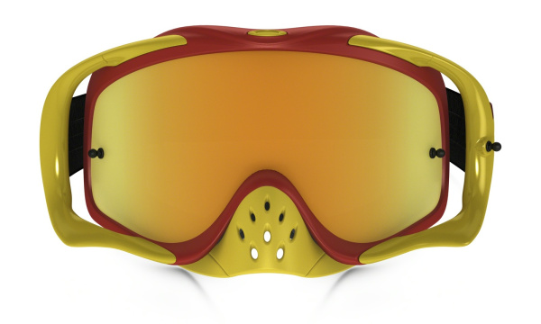 Oakley Crowbar Shockwave 24K Iridium мотоочки, красно-желтый, желтая линза