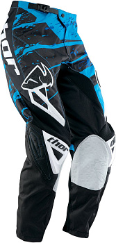 Thor Phase Splatter мотоштаны кросс, черно-синий