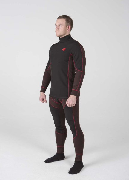 Hyperlook Siberia термобелье зимнее, джемпер коричнево-черный