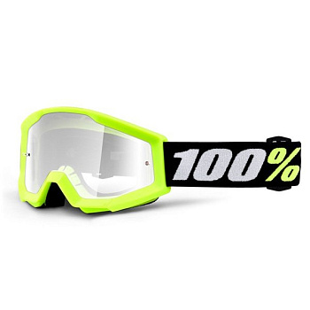 100% Strata Mini Yellow Clear Lens мотоочки детские 100% Strata Mini Yellow Clear Lens мотоочки детские