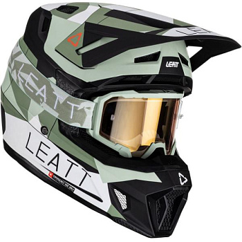 Leatt Kit Moto 7.5 V23 Cactus шлем кроссовый + Velocity 4.5 мотоочки
