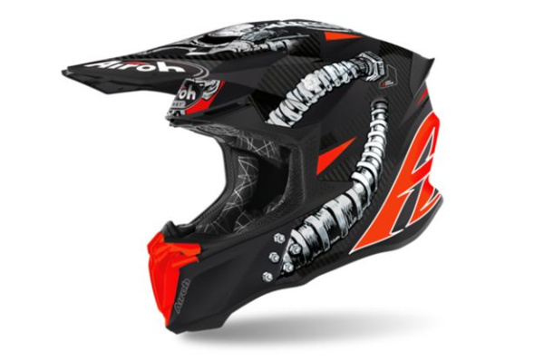 Airoh Twist 2.0 Bolt Matt шлем внедорожный, красно-черный