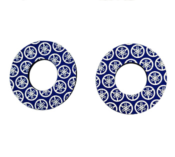 SM-Parts Yamaha донаты на грипсы (накладки на ручки руля), синий