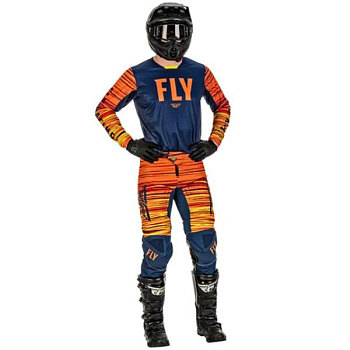 Fly Racing Kinetic Wave комплект, сине-оранжевый Fly Racing Kinetic Wave комплект, сине-оранжевый