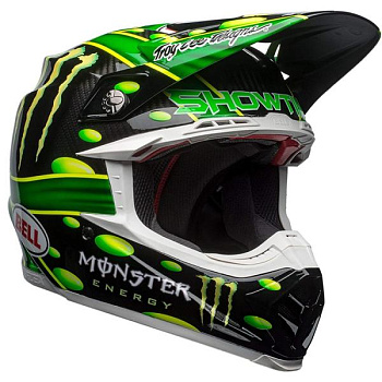 Bell Moto-9 Flex MC Monster шлем кроссовый, зелено-черный