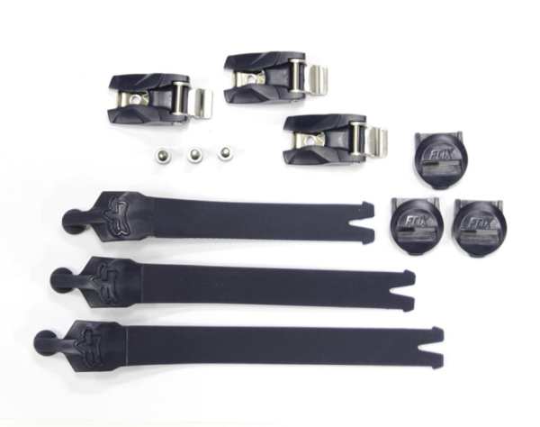 Fox Comp 2019 Strap Kit/Buckle/Pass стрепы к мотоботам с застежками, черный (3 шт.)