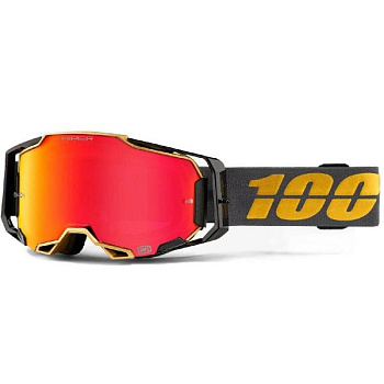 100% Armega Falcon 5 / Hiper Red Mirror Lens мотоочки