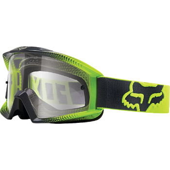 Fox Main Race 2 Flo Yellow-Grey/Clear мотоочки, желто-зеленый Fox Main Race 2 Flo Yellow-Grey/Clear мотоочки, желто-зеленый