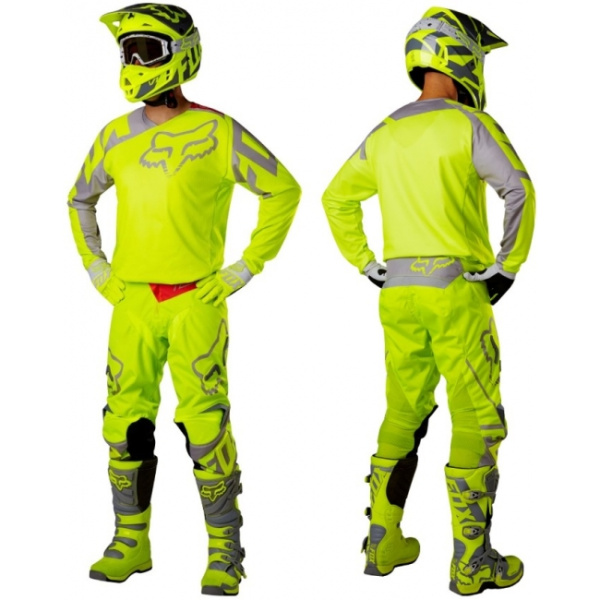 Fox Racing 180 Race 2017 комплект, желто-серый