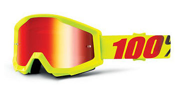 100% Strata Mercury Mirror Red Lens мотоочки