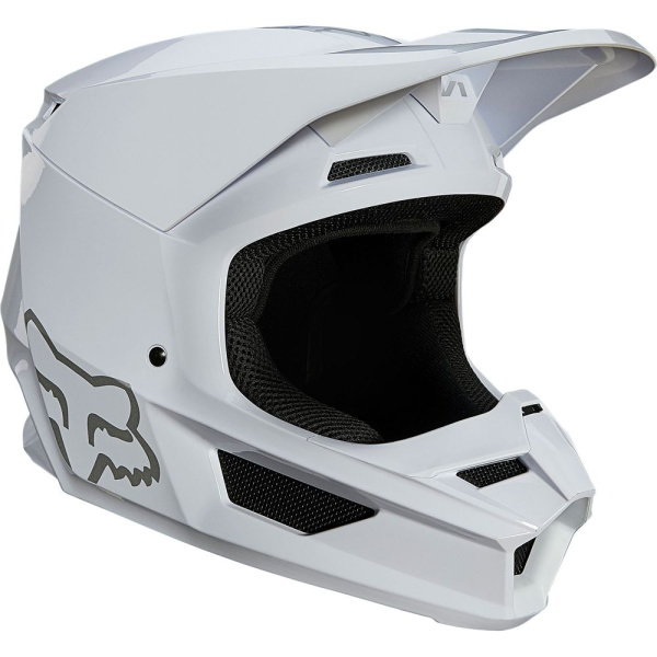 Fox Racing V1 Plaic 2022 White шлем кроссовый Fox Racing V1 Plaic 2022 White шлем кроссовый