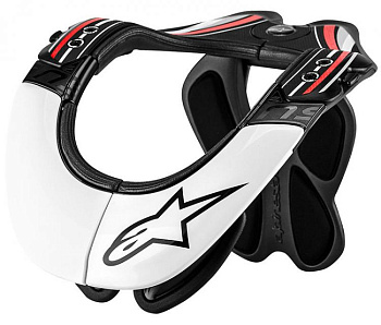 Alpinestars BNS Pro Neck Support Brace защита шеи, черно-белый