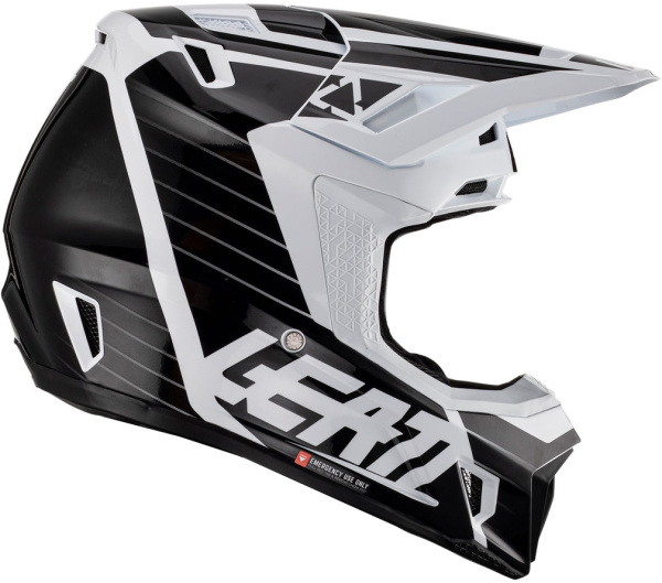 Leatt Kit Moto 7.5 V23 White шлем кроссовый + Velocity 4.5 мотоочки