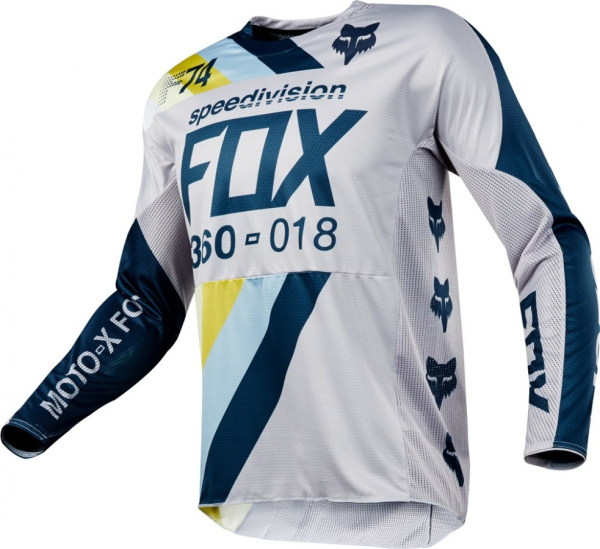 Fox Racing 360 Draftr 2018 джерси, серо-темно-синий Fox Racing 360 Draftr 2018 джерси, серо-темно-синий